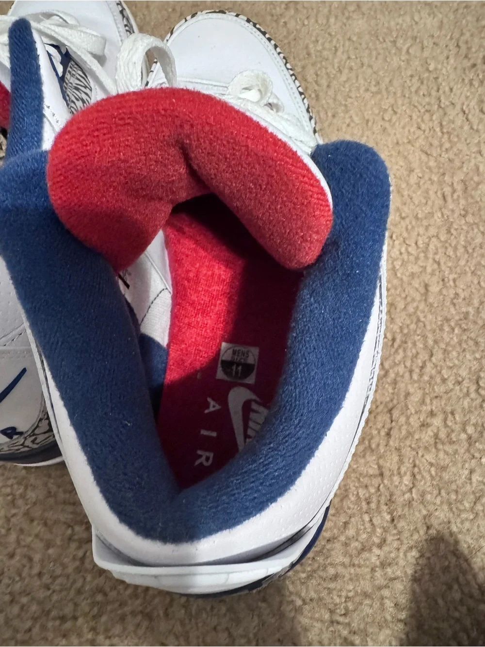 Air Jordan 3 Retro “True Blue” Men’s Size 11